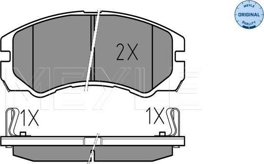 Meyle 025 218 4516/W - Гальмівні колодки, дискові гальма autocars.com.ua