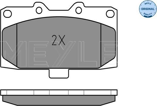 Meyle 025 218 5415/W - Гальмівні колодки, дискові гальма autocars.com.ua