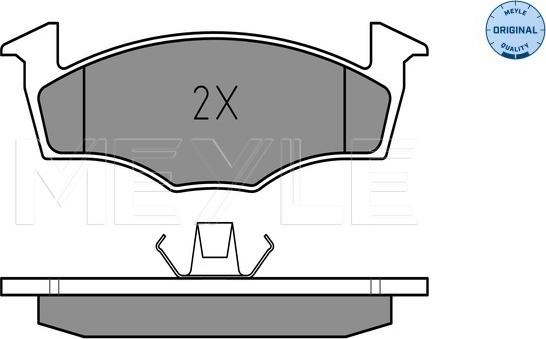 Meyle 025 218 6617 - Гальмівні колодки, дискові гальма autocars.com.ua