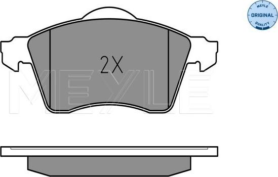 Meyle 025 218 8319 - Тормозные колодки, дисковые, комплект avtokuzovplus.com.ua