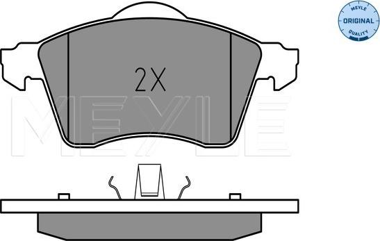 Meyle 025 218 8319 - Тормозные колодки, дисковые, комплект avtokuzovplus.com.ua