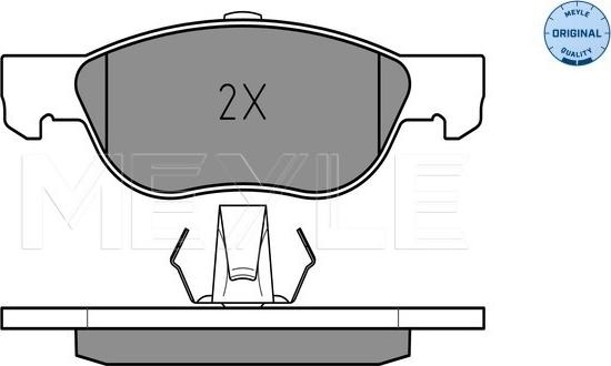 Meyle 025 219 2818 - Тормозные колодки, дисковые, комплект avtokuzovplus.com.ua