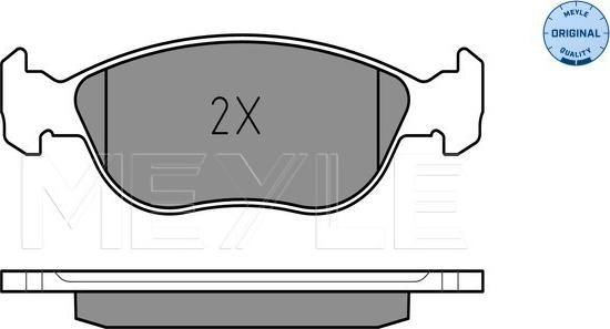 Meyle 025 219 2818 - Тормозные колодки, дисковые, комплект avtokuzovplus.com.ua