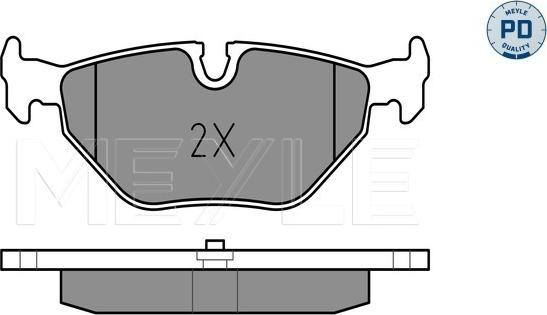 Meyle 025 219 3417/PD - Комплект гальмівних колодок autocars.com.ua