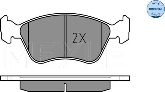 Meyle 025 219 7617/W - Гальмівні колодки, дискові гальма autocars.com.ua