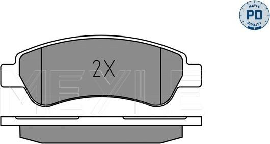 Meyle 025 220 4119/PD - Тормозные колодки, дисковые, комплект avtokuzovplus.com.ua