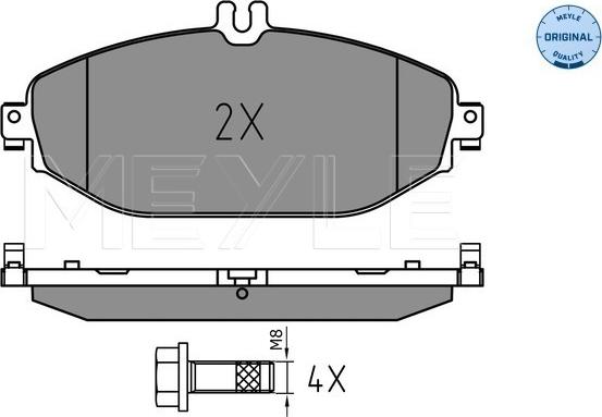 Meyle 025 220 7619 - Тормозные колодки, дисковые, комплект autodnr.net