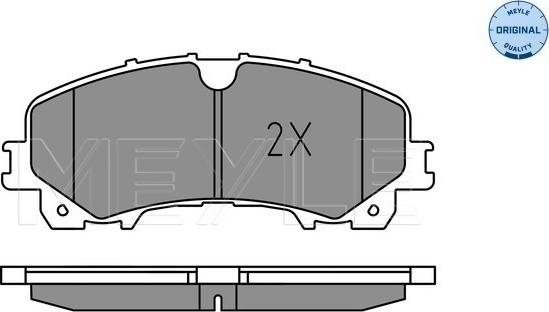 Meyle 025 221 1716 - Гальмівні колодки, дискові гальма autocars.com.ua