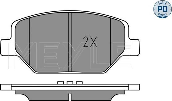 Meyle 025 221 3819/PD - Колодки гальмівні autocars.com.ua