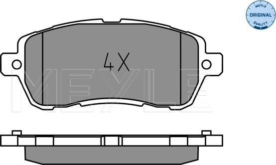 Meyle 025 221 9117 - Тормозные колодки, дисковые, комплект avtokuzovplus.com.ua