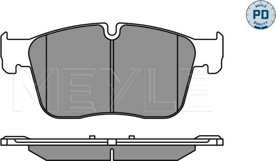 Meyle 025 223 0218/PD - Гальмівні колодки, дискові гальма autocars.com.ua