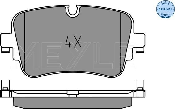 Meyle 025 223 0717 - Тормозные колодки, дисковые, комплект avtokuzovplus.com.ua