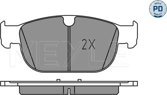 Meyle 025 223 1719/PD - Гальмівні колодки, дискові гальма autocars.com.ua