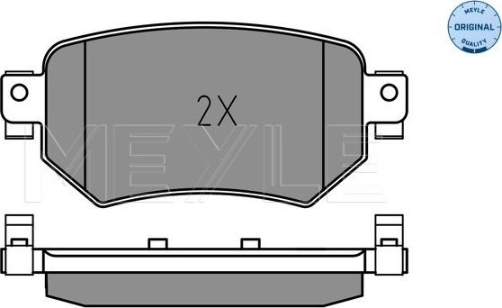 Meyle 025 223 4915 - Тормозные колодки, дисковые, комплект avtokuzovplus.com.ua