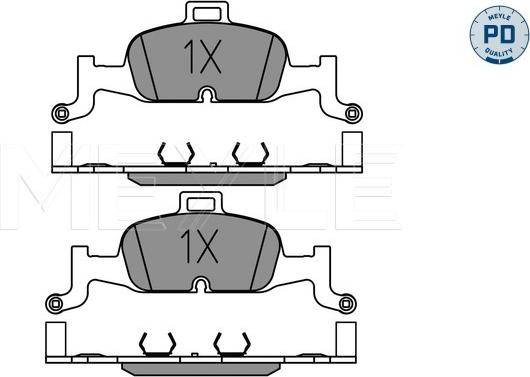 Meyle 025 224 0216/PD - Гальмівні колодки, дискові гальма autocars.com.ua