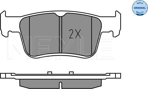 Meyle 025 224 2915 - Гальмівні колодки, дискові гальма autocars.com.ua