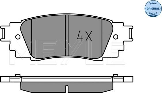 Meyle 025 224 3415 - Гальмівні колодки, дискові гальма autocars.com.ua