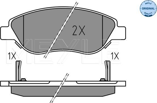 Meyle 025 224 7619 - Тормозные колодки, дисковые, комплект avtokuzovplus.com.ua