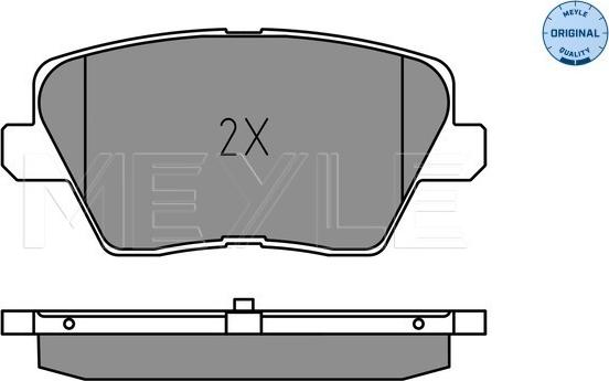 Meyle 025 226 7516 - Тормозные колодки, дисковые, комплект avtokuzovplus.com.ua