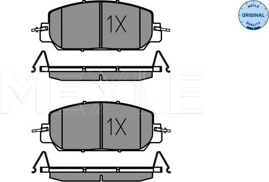 Meyle 025 227 9717 - Гальмівні колодки, дискові гальма autocars.com.ua