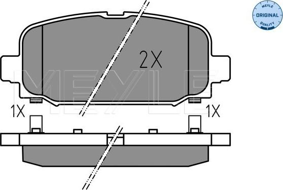 Meyle 025 228 4418 - Тормозные колодки, дисковые, комплект avtokuzovplus.com.ua