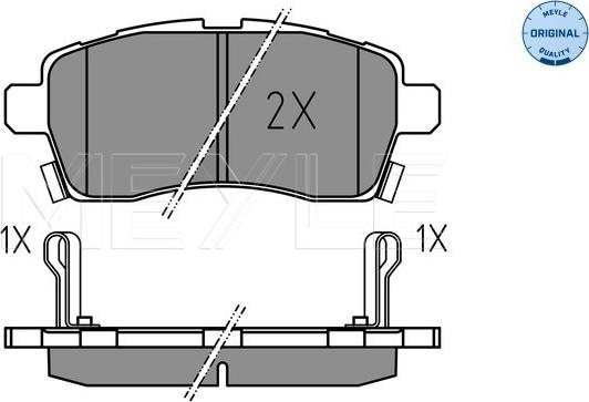 Meyle 025 228 5015 - Тормозные колодки, дисковые, комплект autodnr.net