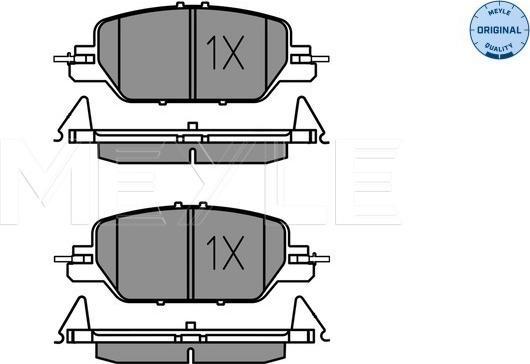 Meyle 025 228 5216 - Гальмівні колодки, дискові гальма autocars.com.ua