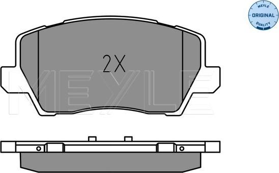 Meyle 025 229 0417 - Гальмівні колодки, дискові гальма autocars.com.ua