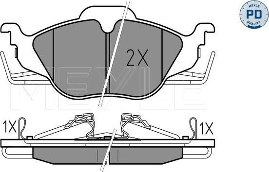 Meyle 025 230 6317/PD - Колодки тормозные autocars.com.ua