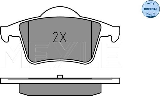 Meyle 025 230 7616 - Тормозные колодки, дисковые, комплект avtokuzovplus.com.ua