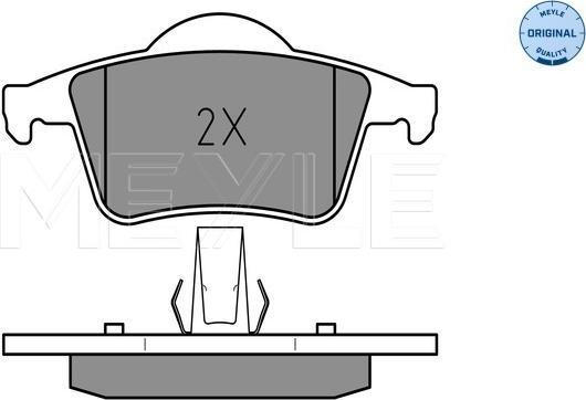 Meyle 025 230 7616 - Тормозные колодки, дисковые, комплект avtokuzovplus.com.ua