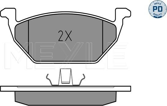 Meyle 025 231 3119/PD - Гальмівні колодки, дискові гальма autocars.com.ua