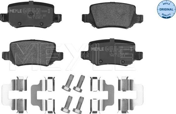 Meyle 025 231 3814 - Гальмівні колодки, дискові гальма autocars.com.ua