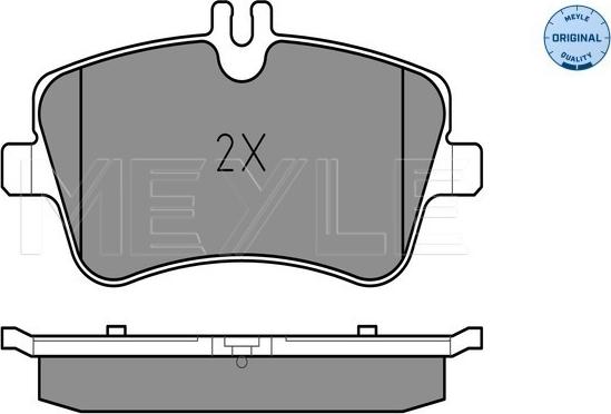 Meyle 025 231 4419 - Тормозные колодки, дисковые, комплект avtokuzovplus.com.ua