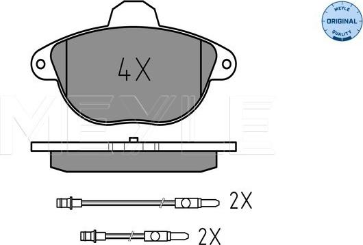 Meyle 025 231 4617/W - Тормозные колодки, дисковые, комплект avtokuzovplus.com.ua