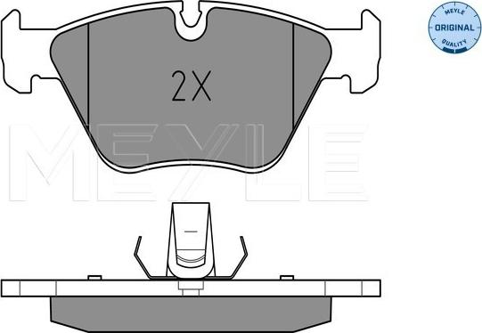 Meyle 025 231 8320 - Гальмівні колодки, дискові гальма autocars.com.ua