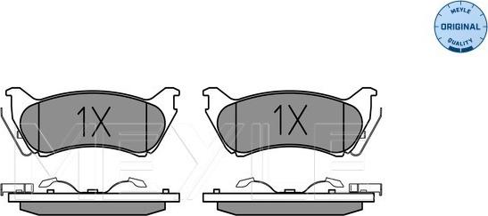 Meyle 025 231 8917/W - Гальмівні колодки, дискові гальма autocars.com.ua