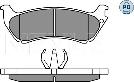 Meyle 025 231 9017/PD - Гальмівні колодки, дискові гальма autocars.com.ua