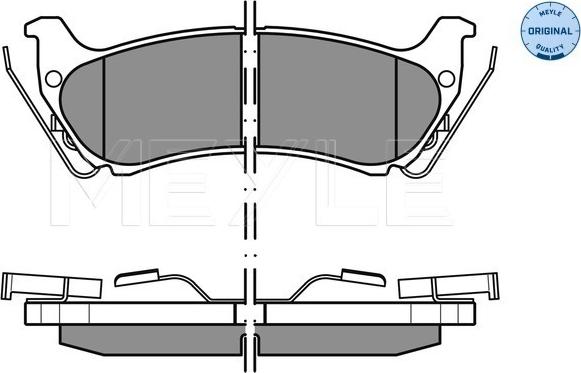 Meyle 025 231 9017/W - Гальмівні колодки, дискові гальма autocars.com.ua