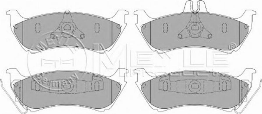 Meyle 025 231 9017 - Тормозные колодки, дисковые, комплект avtokuzovplus.com.ua