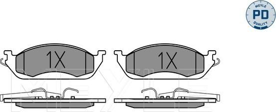 Meyle 025 231 9317/PD - Гальмівні колодки, дискові гальма autocars.com.ua
