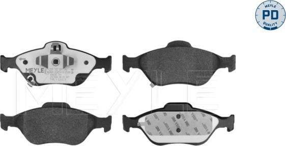 Meyle 025 232 0217/PD - Тормозные колодки, дисковые, комплект autodnr.net