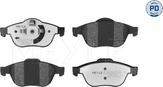 Meyle 025 232 4818/PD - Тормозные колодки, дисковые, комплект autodnr.net