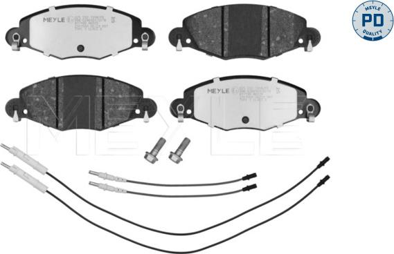 Meyle 025 232 7318/PD - Тормозные колодки, дисковые, комплект autodnr.net