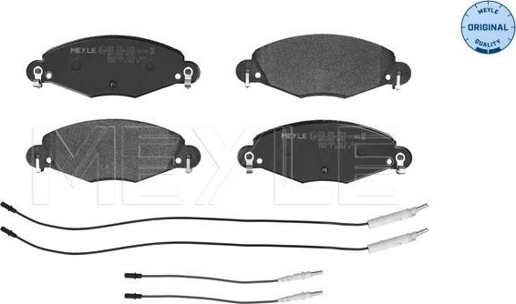 Meyle 025 232 7318 - Тормозные колодки, дисковые, комплект avtokuzovplus.com.ua