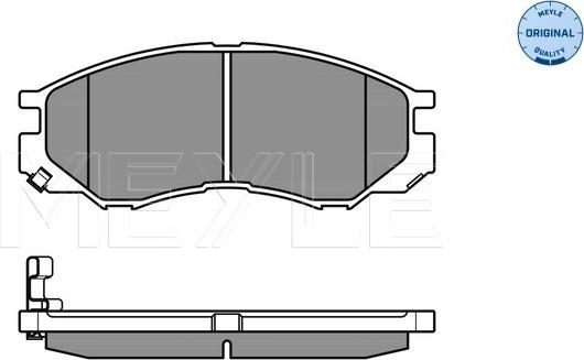Meyle 025 232 9015/W - Комплект гальмівних колодок з 4 шт. дисків autocars.com.ua