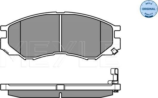 Meyle 025 232 9015/W - Комплект гальмівних колодок з 4 шт. дисків autocars.com.ua