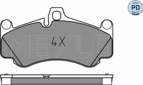 Meyle 025 233 2917/PD - Гальмівні колодки, дискові гальма autocars.com.ua