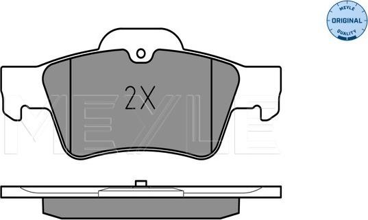 Meyle 025 233 3416 - Тормозные колодки, дисковые, комплект autodnr.net