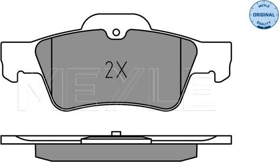 Meyle 025 233 3516 - Тормозные колодки, дисковые, комплект autodnr.net